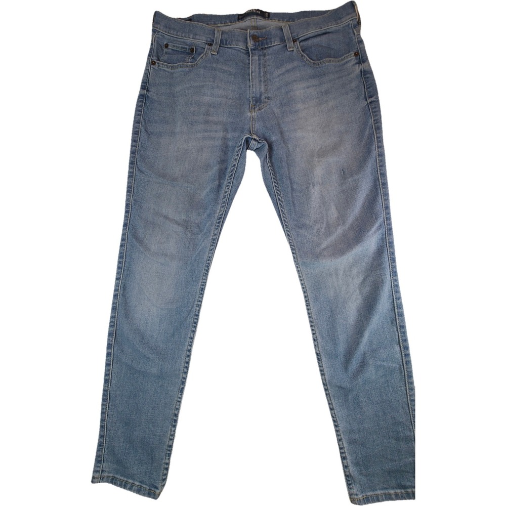 Hollister Super Skinny Jeans Mens 36x30 Blue Advanced Stretch Excellent